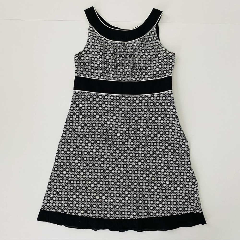 R & M Richards | Embroidered Cotton Cocktail Dress